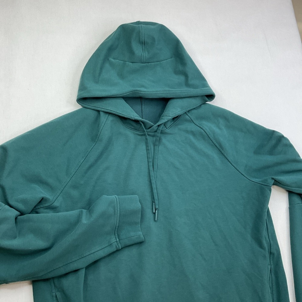 Lululemon Mens City Sweat Pullover Hoodie Green Sz L LM3AUPS Raglan Activewear - Picture 7 of 7